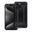 Hybrid Armor Tough Rugged ütésálló tok iPhone 15 Pro Max, fekete