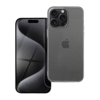   CLEAR tok 2 mm iPhone 15 Pro Max hátlap, tok, átlátszó iPhone 15 Pro Max