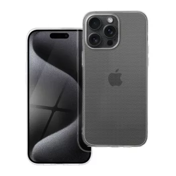   CLEAR tok 2 mm iPhone 15 Pro Max (kameravédelem), átlátszó