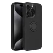 SILICONE RING tok iPhone 15 Pro, fekete