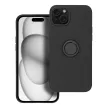 SILICONE RING tok iPhone 15 Plus, fekete