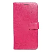 MEZZO Book case, oldalra nyíló tok iPhone 15 mandala, rózsaszín
