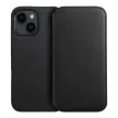 DUAL POCKET Book oldalra nyíló tok iPhone 15 Plus, fekete