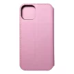 DUAL POCKET Book oldalra nyíló tok iPhone 15 Plus, rózsaszín