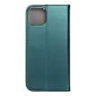 Smart Magnetic Iphone 15 Plus oldalra nyíló tok, zöld