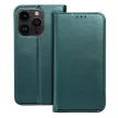 Smart Magnetic Iphone 15 Plus oldalra nyíló tok, zöld