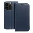 Smart Magnetic Iphone 15 Plus oldalra nyíló tok, sötétkék