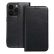 Smart Magnetic Iphone 15 Pro oldalra nyíló tok, fekete