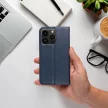 Smart Magnetic Iphone 15 Pro oldalra nyíló tok, sötétkék