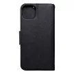 Smart Fancy oldalra nyíló tok iPhone 15 Plus, fekete