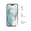 Blue Star iPhone 15/16 kijelzővédő edzett üvegfólia (2D nem teljes kijelzős sík üvegfólia), 9H, átlátszó