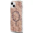 Guess IML GCube MagSafe hátlap, tok iPhone 15 Plus/14 Plus, barna