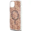 Guess IML GCube MagSafe hátlap, tok iPhone 15 Plus/14 Plus, barna