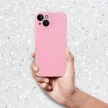 Blink Clear Case IPHONE 13 2mm csillámos szilikon hátlap, tok, rózsaszín