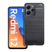 Carbon Case Xiaomi Redmi 12 4G/Redmi 12 5G hátlap, tok, fekete