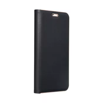   LUNA Book Gold oldalra nyíló tok XIAOMI Redmi 12 4G/12 5G, fekete