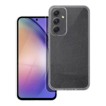   Blink Clear Case SAMSUNG A54 5G 2mm csillámos szilikon hátlap, tok, átlátszó
