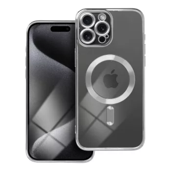 ELECTRO MAG COVER tok, MagSafe iPhone 15 Pro Max, ezüst