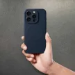 SILICONE MAG COVER tok, MagSafe iPhone 15 Pro, kék, sötétszürke
