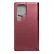 Smart Magnetic Samsung Galaxy S24 Ultra oldalra nyíló tok, bordó