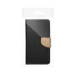 Smart Fancy oldalra nyíló tok Samsung Galaxy S24 Plus, arany, fekete