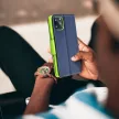Smart Fancy oldalra nyíló tok Samsung Galaxy S24 ULTRA zöld, sötétkék