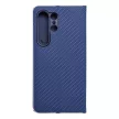 LUNA Book Carbon oldalra nyíló tok Samsung Galaxy S24 Ultra, kék