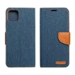 CANVAS oldalra nyíló tok Samsung Galaxy S24 Ultra, sötétkék