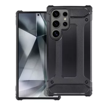   Hybrid Armor Tough Rugged ütésálló tok Samsung Galaxy S24 Ultra, fekete