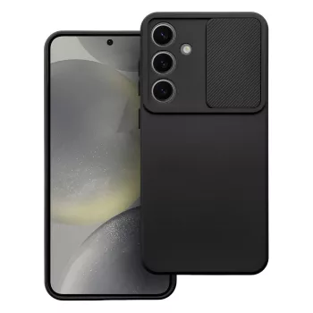   SLIDE kameravédős, ütésálló tok Samsung Galaxy S24 Plus, fekete