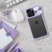 SLIDER kameravédős, ütésálló tok iPhone 15 Pro, lila