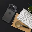 SLIDER kameravédős, ütésálló tok iPhone 15 Plus, fekete