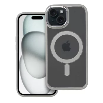   COLOR EDGE MAG COVER tok MagSafe iPhone 15 titánium, szürke