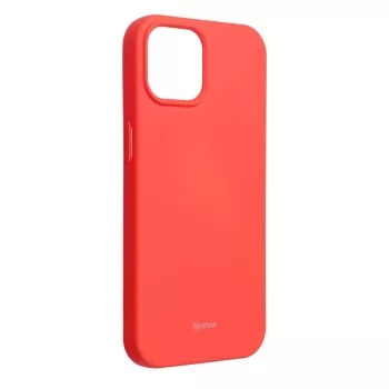 Roar Jelly Case hátlap, tok iPhone 15 barack, rózsaszín