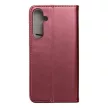 Smart Magnetic Samsung A55 oldalra nyíló tok, bordó
