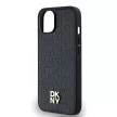 DKNY case for IPHONE 14 Magsafe hátlap, tok DKHMP14SPSHRPSK Repeat Pattern W/Stack Logo, fekete