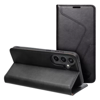   FORCELL F-PROTECT RFID Blocker könyv tok Samsung Galaxy S23 FE, fekete