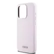 DKNY case for IPHONE 14 Pro Magsafe hátlap, tok DKHMP14LSMCHLP W/Horizontal Metal Logo, rózsaszín