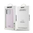DKNY case for IPHONE 14 Pro Magsafe hátlap, tok DKHMP14LSMCHLP W/Horizontal Metal Logo, rózsaszín