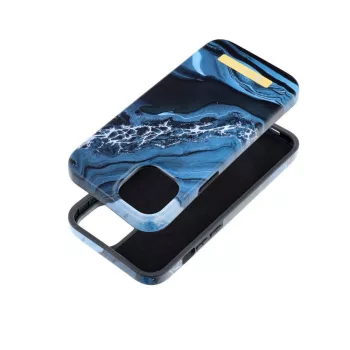   FORCELL F-PROTECT Mirage tok, MagSafe iPhone 15 Plus óceán márvány, színes