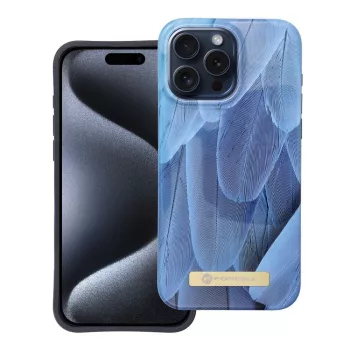   FORCELL F-PROTECT Mirage tok, MagSafe iPhone 15 Pro Max, kék madár, színes