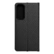 LUNA Book Carbon oldalra nyíló tok SAMSUNG A55 5G, fekete