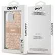 DKNY case for IPHONE 14 Magsafe hátlap, tok DKHMP14SHRHSEP Repeat Texture Pattern W/ Stripe, rózsaszín
