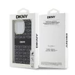 DKNY case for IPHONE 13 Pro Magsafe hátlap, tok DKHMP13LHRHSEK Repeat Texture Pattern W/ Stripe, fekete