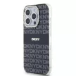 DKNY case for IPHONE 14 Pro Magsafe hátlap, tok DKHMP14LHRHSEK Repeat Texture Pattern W/ Stripe, fekete