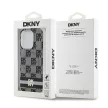 DKNY case for IPHONE 14 Pro Magsafe hátlap, tok DKHMP14LHCPTSK Checkered Pattern W/Printed Stripes, fekete