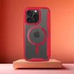 SMART MAG Book oldalra nyíló tok MagSafe iPhone 15 Pro Max, piros