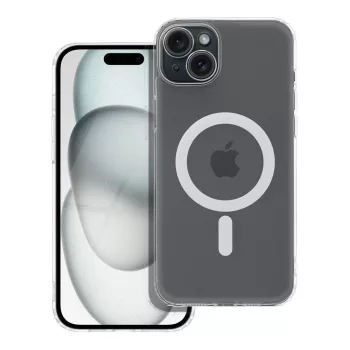   FROST MAG COVER tok kameravédelemmel MagSafe iPhone 15 Plus, átlátszó