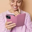 DUAL POCKET Book oldalra nyíló tok XIAOMI Redmi Note 13 Pro Plus 5G, rózsaszín