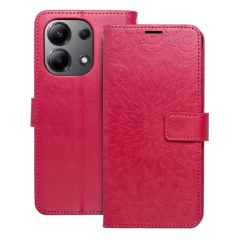   MEZZO Book case, oldalra nyíló tok XIAOMI Redmi Note 13 4G mandala, rózsaszín